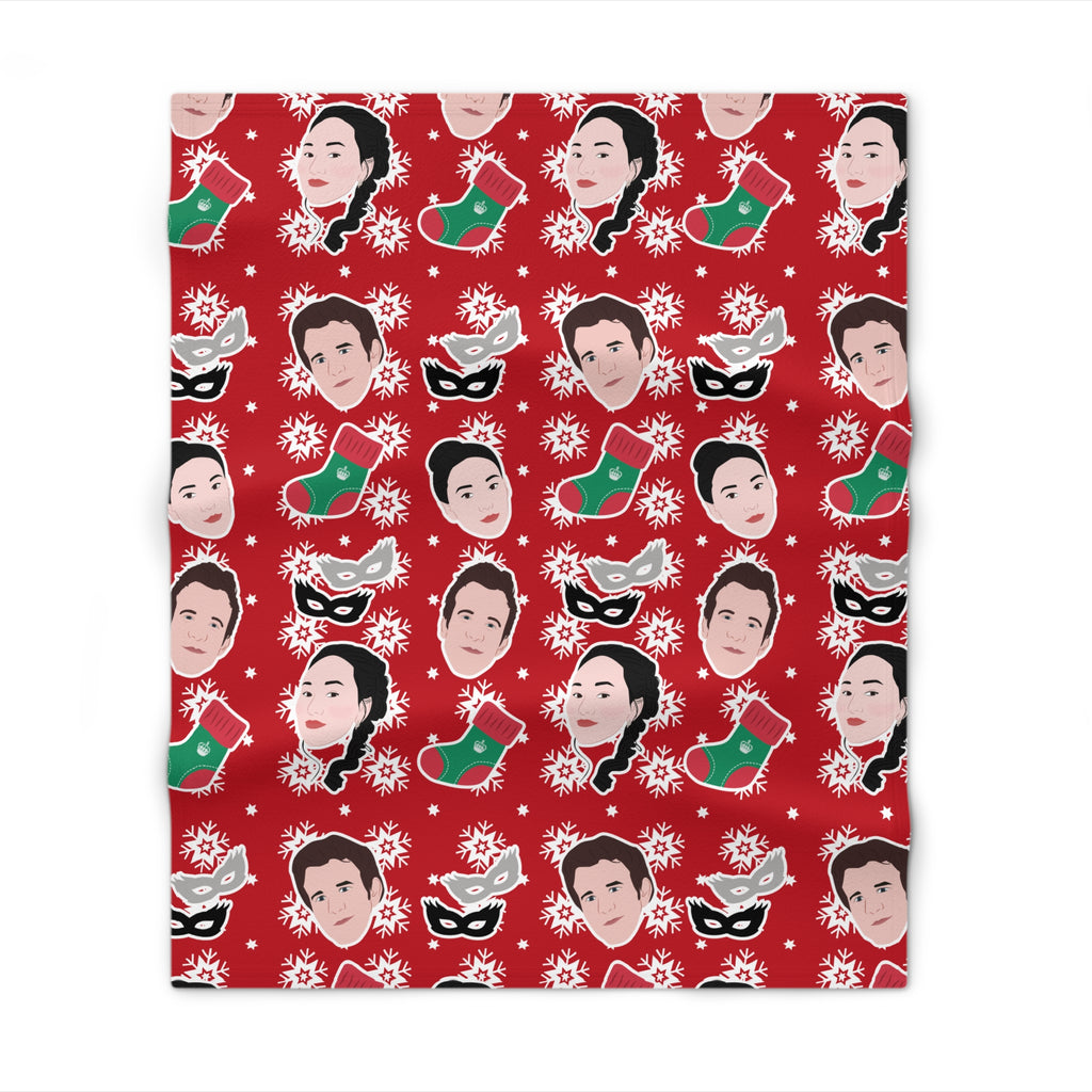 Benedict & Sophie Benophie Christmas Bridgerton Netflix Throw Blanket
