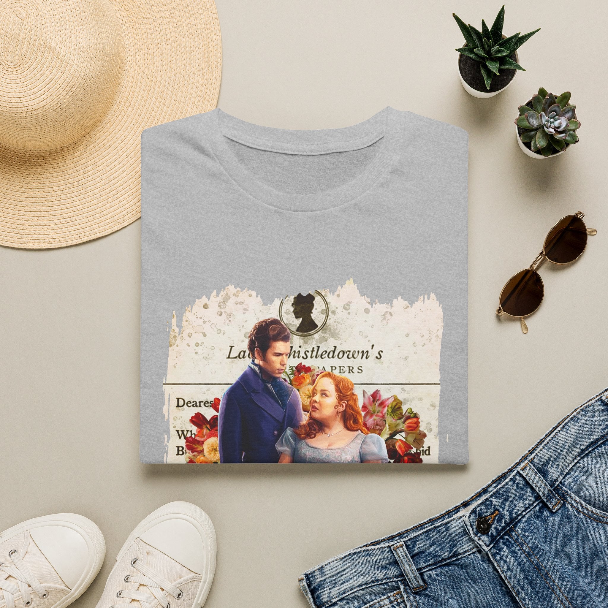 Colin Bridgerton & Penelope Featherington Lady Whistledown Society Papers Netflix T-Shirt