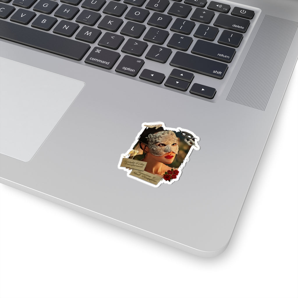 Tonight I Am Transformed Sophie Baek Masquerade Ball Quote Netflix Sticker