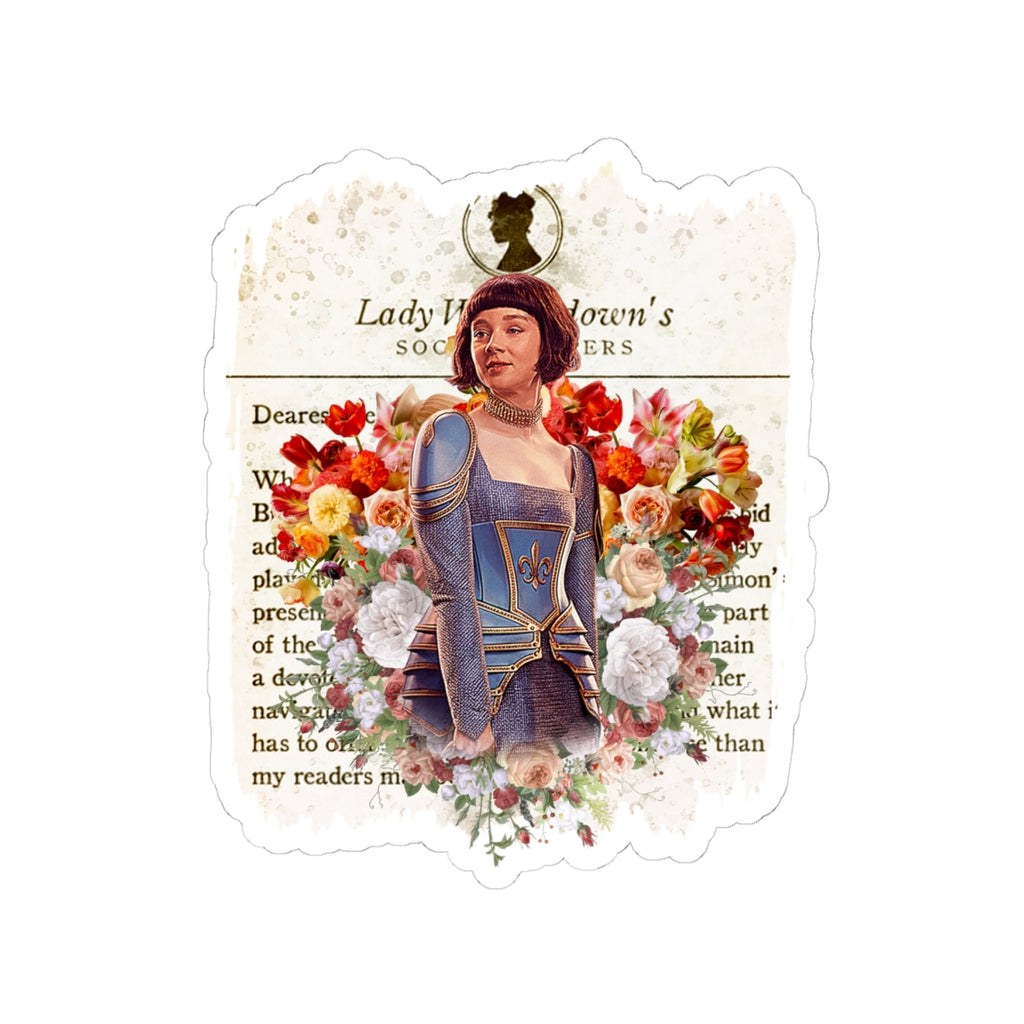 Eloise Bridgerton Masquerade Ball Lady Whistledown Society Papers Netflix Sticker