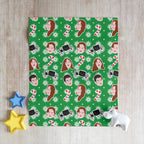 Polin Colin & Penelope Christmas Bridgerton Netflix Throw Blanket