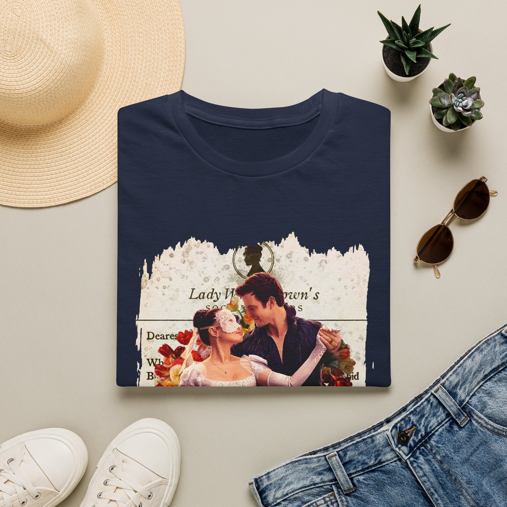 Benedict Bridgerton & Sophie Baek Lady In Silver Lady Whistledown Society Papers Netflix T-Shirt
