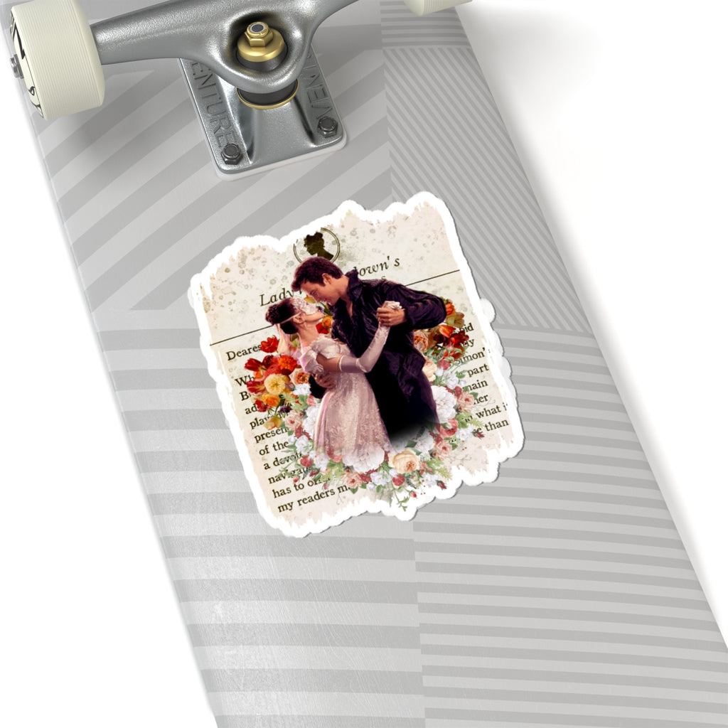 Benedict Bridgerton & The Lady In Silver Lady Whistledown Society Papers Netflix Sticker