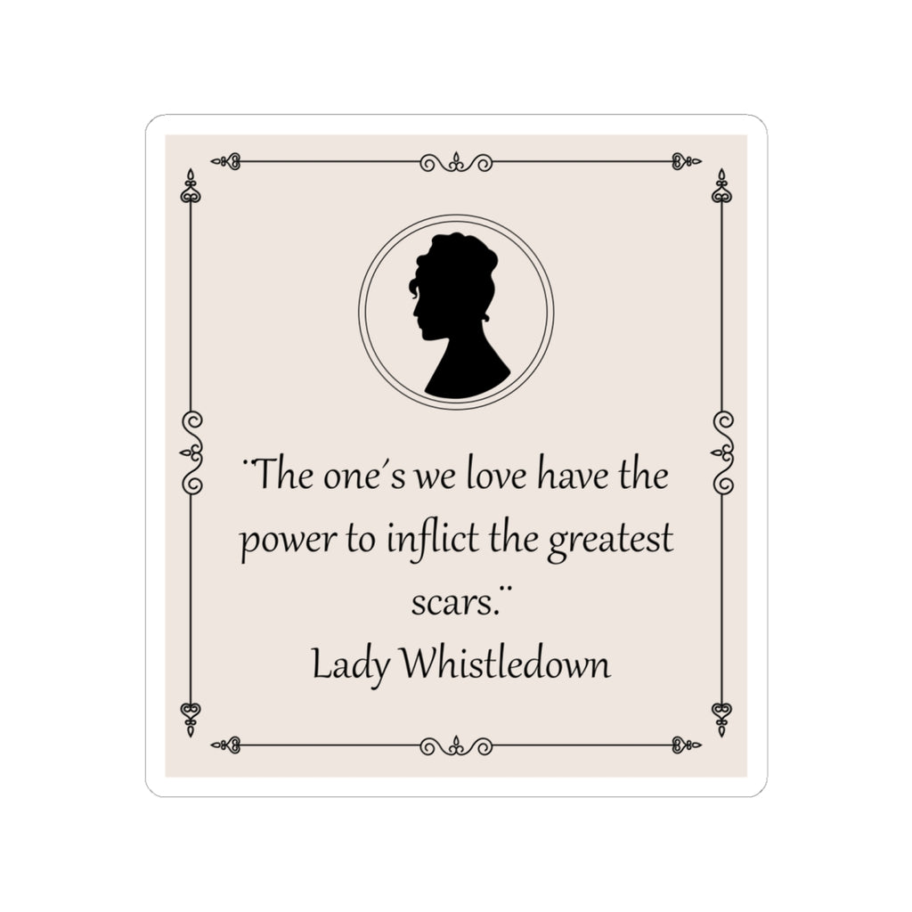 The One's We Love Have The Power Lady Whistledown Bridgerton Netflix Sticker