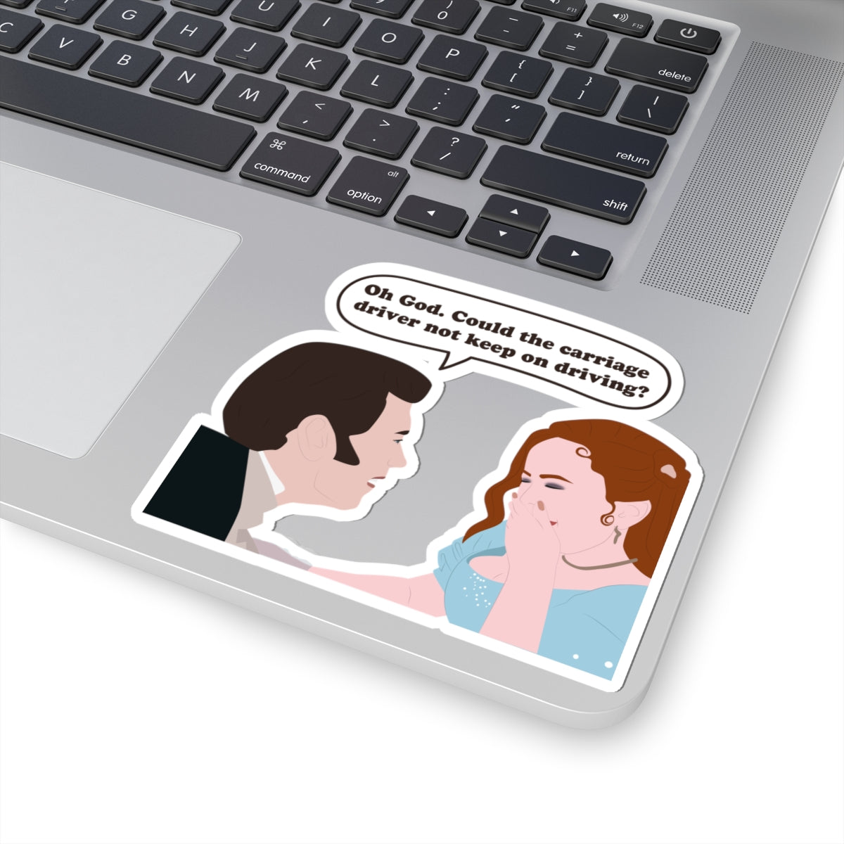 Oh God. Could The Carriage Driver Not Keep On Driving? Colin & Penelope Bridgerton Netflix Sticker