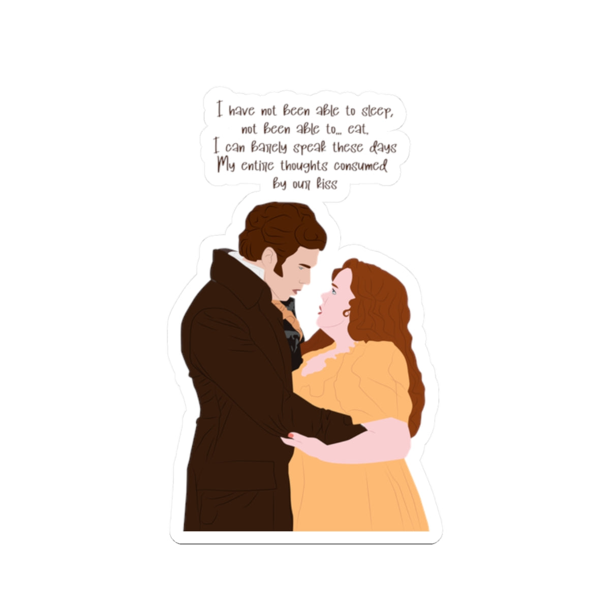 I Have Not Been Able To Sleep Colin & Penelope Bridgerton Netflix Sticker