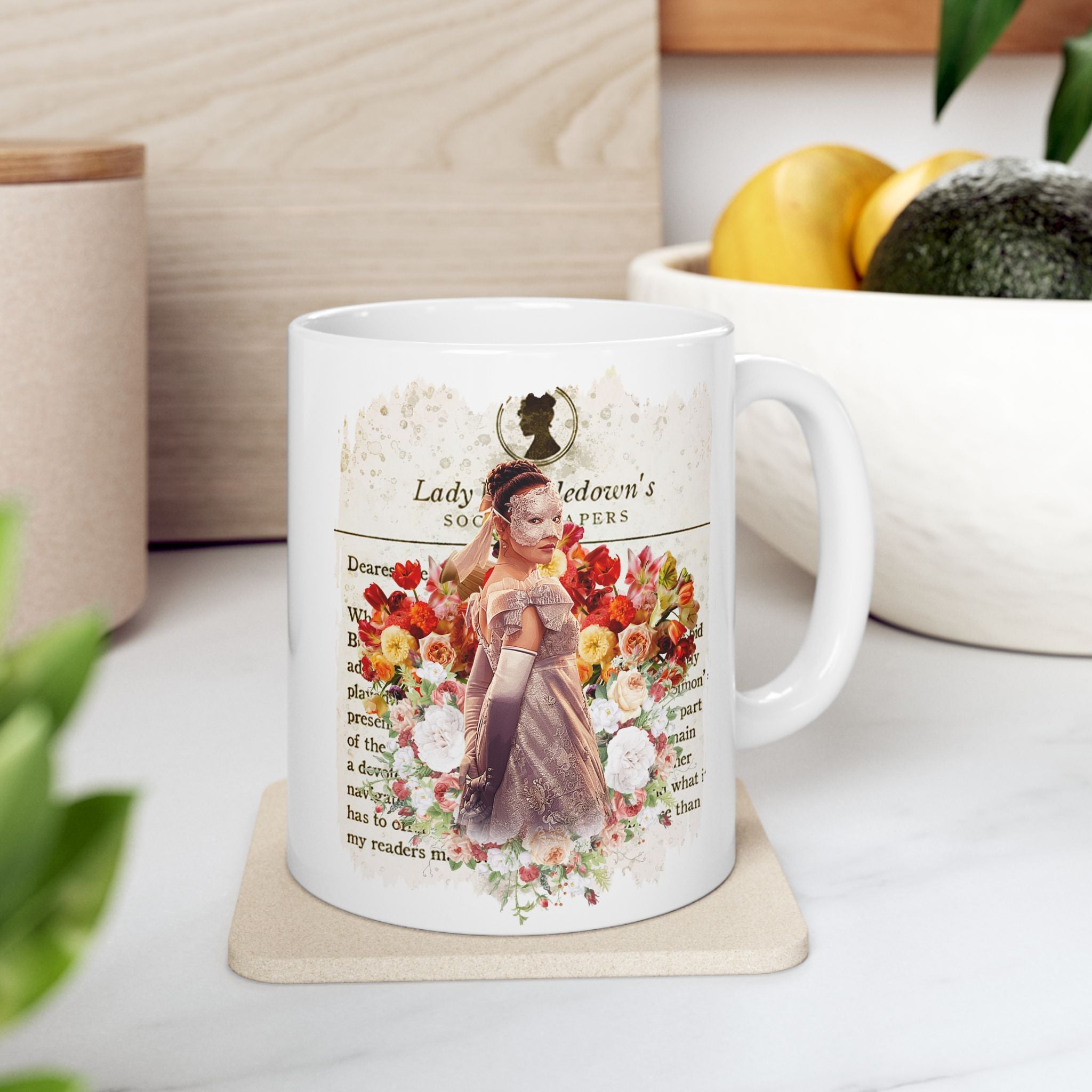 Sophie Baek Lady In Silver Masquerade Ball Lady Whistledown Society Papers Netflix Mug