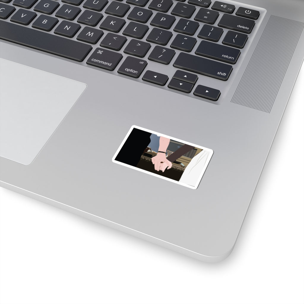 Benedict Bridgerton & Sophie Baek Touching Hands Sticker