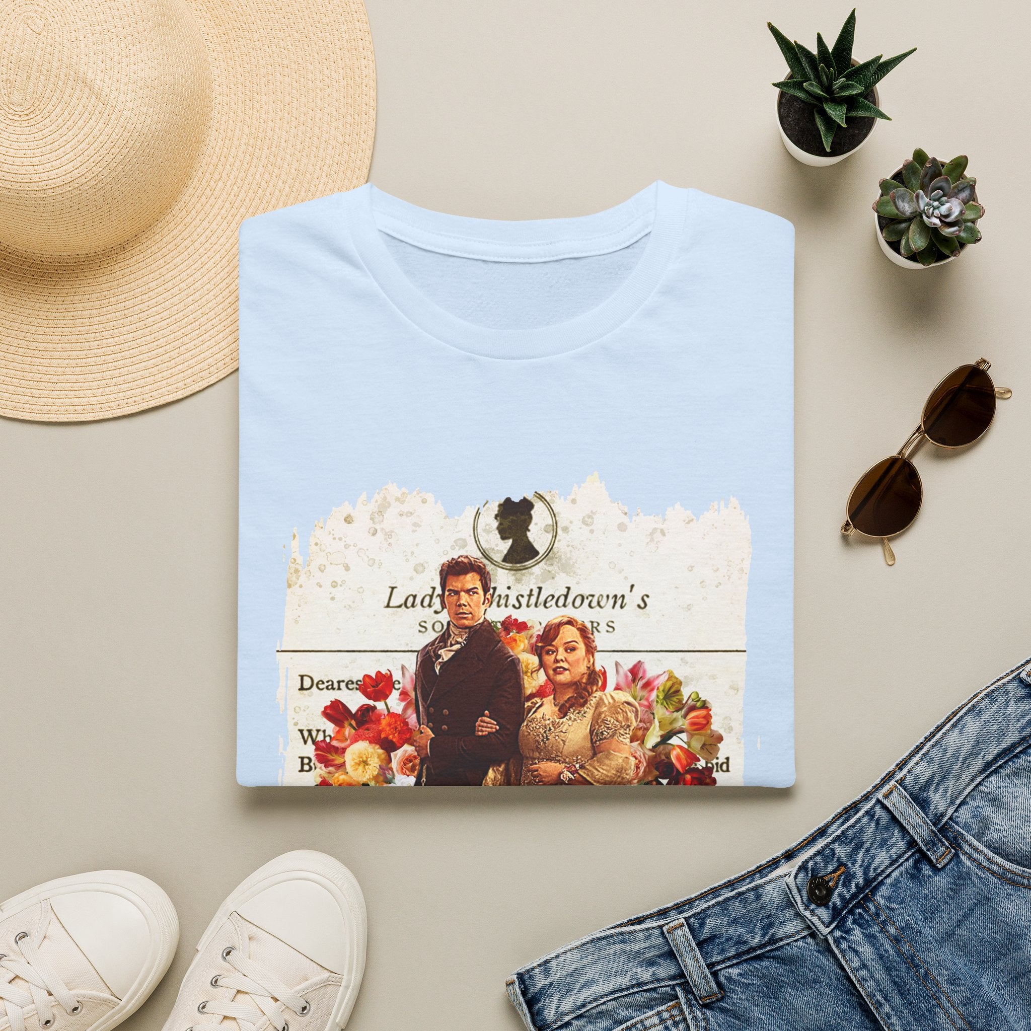 Colin Bridgerton & Penelope Bridgerton Lady Whistledown Society Papers Netflix T-Shirt