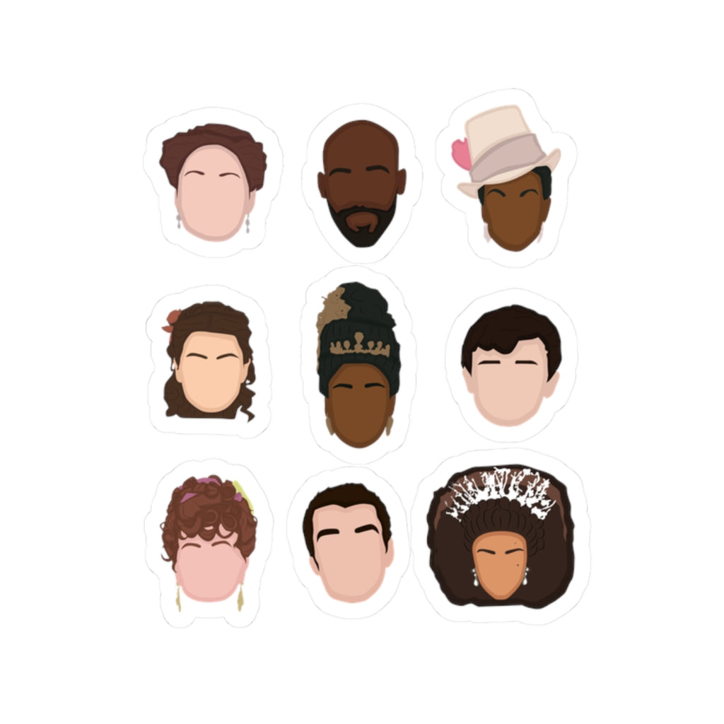 Bridgerton's Lady Danbury, Violet, Portia, Hyacinth, Gregory, Marcus, King George, Queen Charlotte Emoji  Bridgerton Netflix Sticker