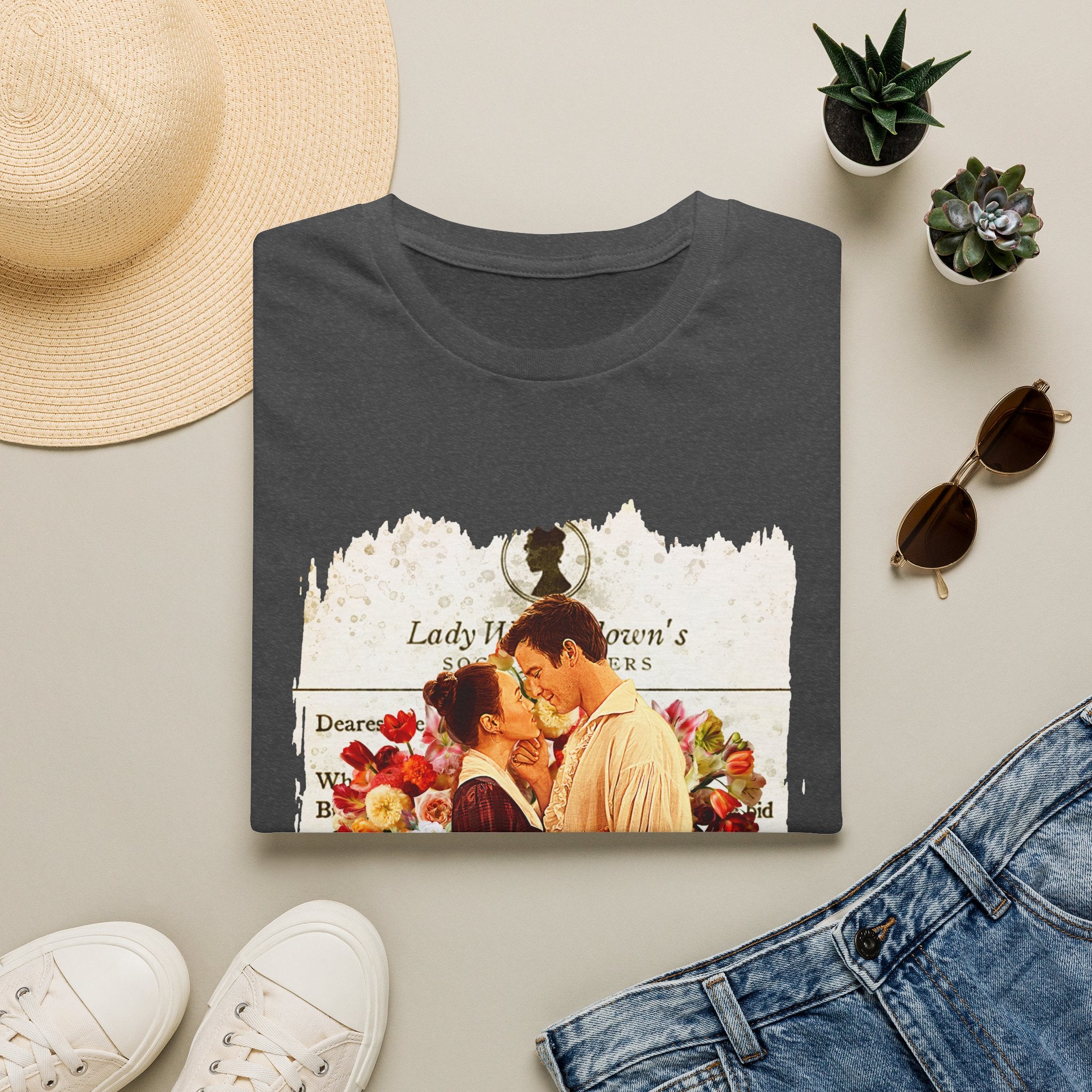 Benedict Bridgerton & Maid Sophie Baek Lady Whistledown Society Papers Netflix T-Shirt