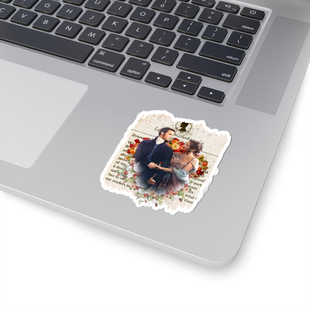 Anthony Bridgerton & Kate Bridgerton Lady Whistledown Society Papers Netflix Sticker