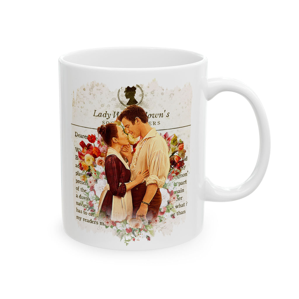 Benedict Bridgerton & Maid Sophie Baek Lady Whistledown Society Papers Netflix Mug