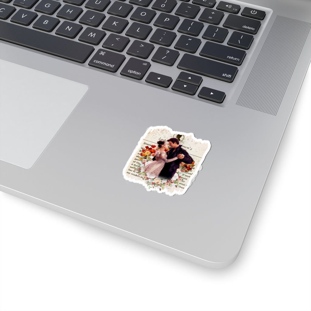 Benedict Bridgerton & The Lady In Silver Lady Whistledown Society Papers Netflix Sticker