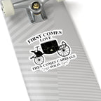 First Comes Love Then Comes Carriage Polin Bridgerton Netflix Sticker