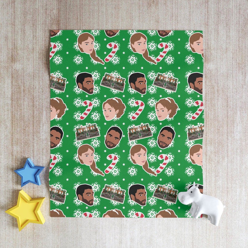 Saphne Simon & Daphne Christmas Bridgerton Netflix Throw Blanket