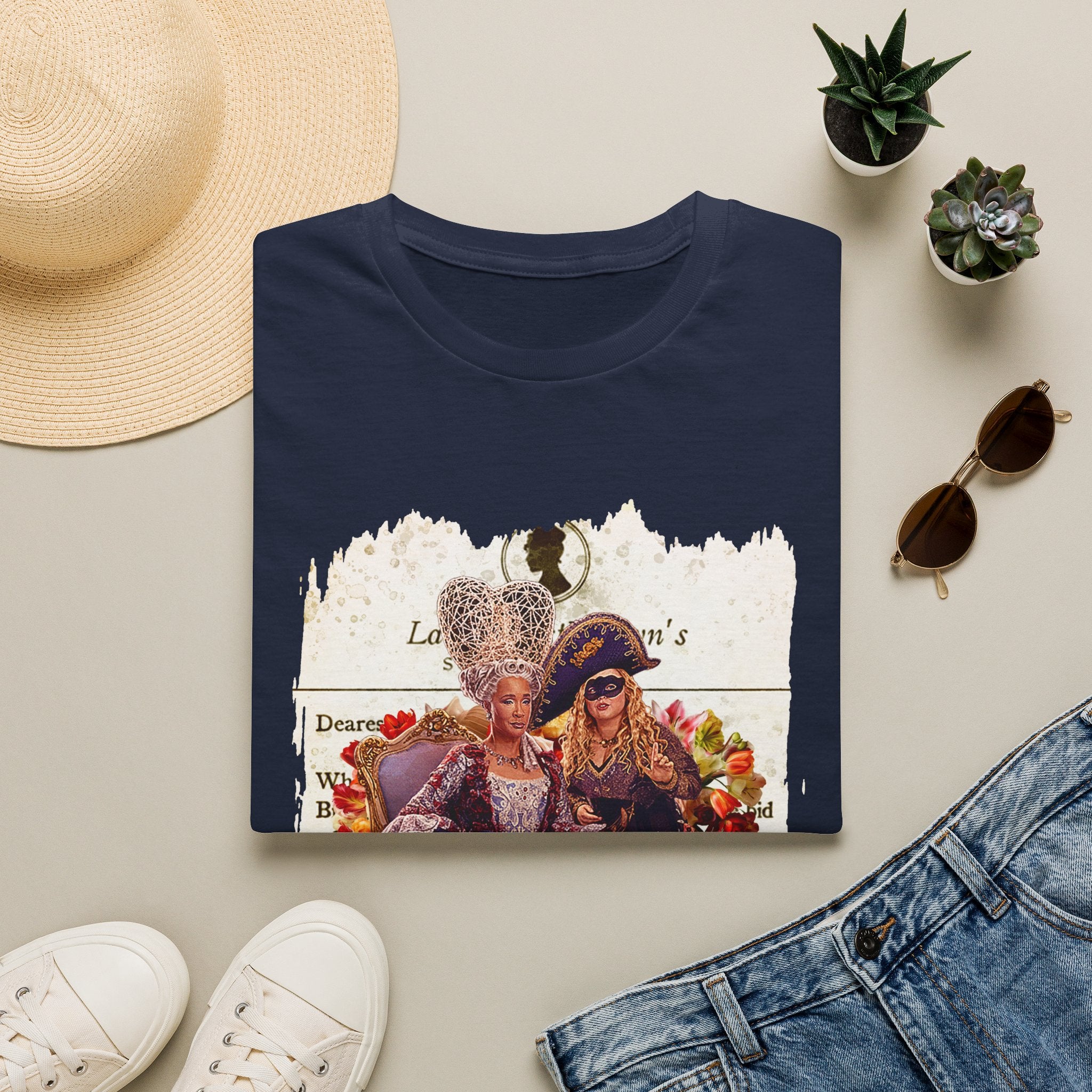 Queen Charlotte & Penelope Bridgerton Lady Whistledown Society Papers Netflix T-Shirt