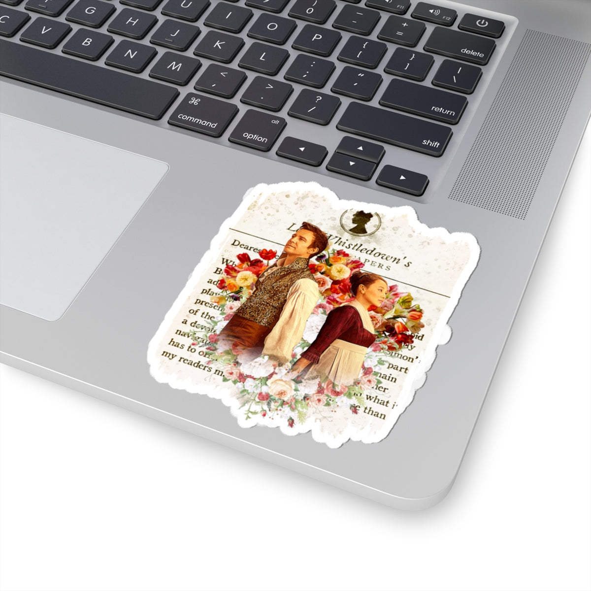 Benedict Bridgerton & Sophie Baek Back To Back Lady Whistledown Society Papers Netflix Sticker