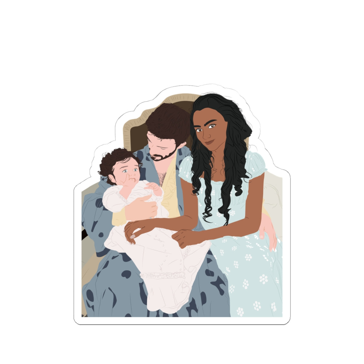 Anthony, Kate & Edmund Bridgerton Netflix Sticker