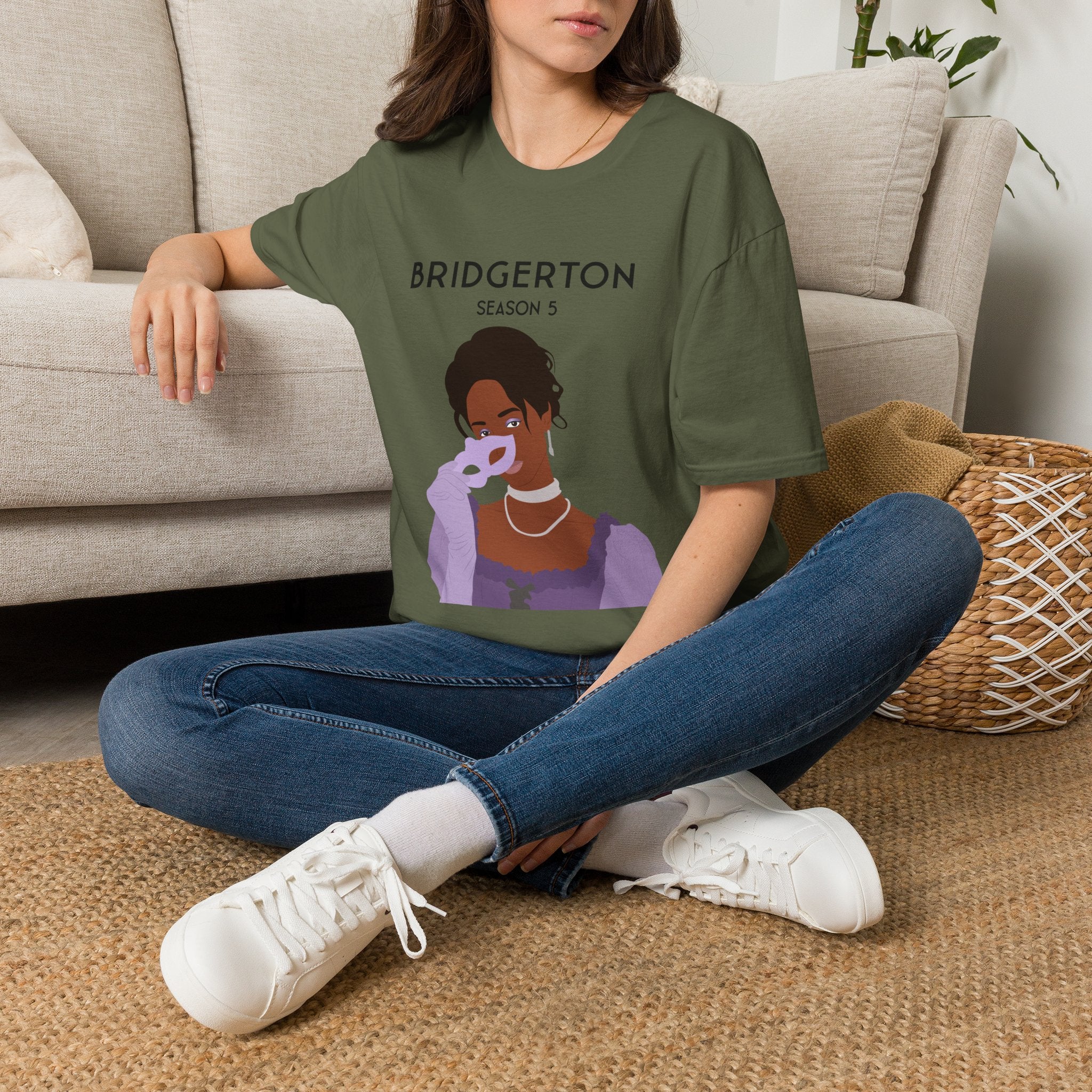 Michaela Stirling Mask Bridgerton Season 5 Netflix T-Shirt