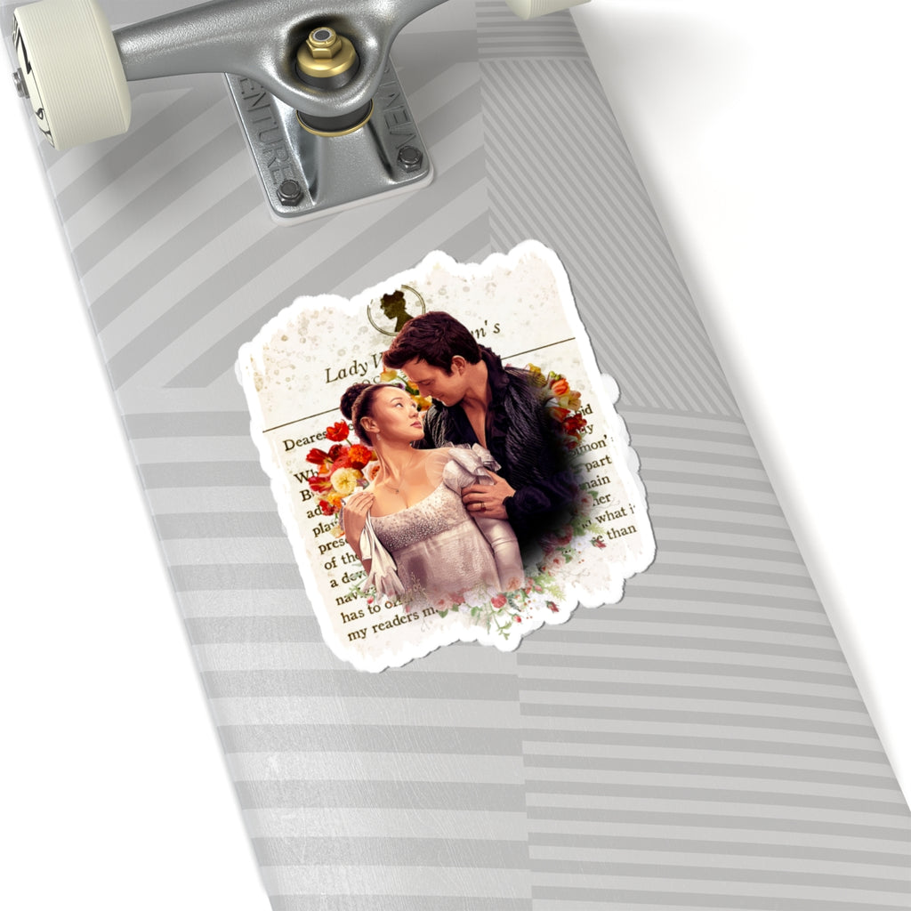 Benedict Bridgerton & Sophie Baek Lady Whistledown Society Papers Netflix Sticker