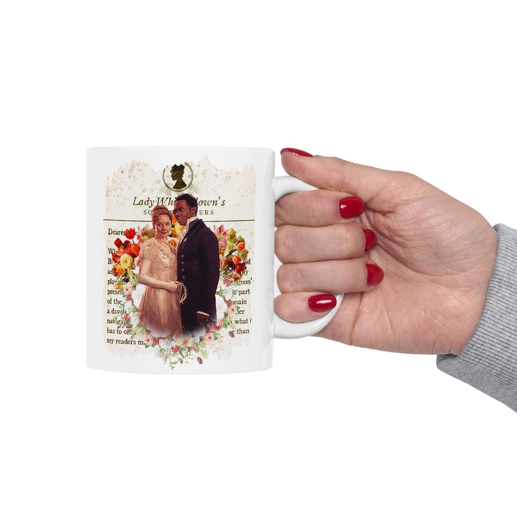 John Stirling & Francesca Bridgerton Stirling Lady Whistledown Society Papers Netflix Mug
