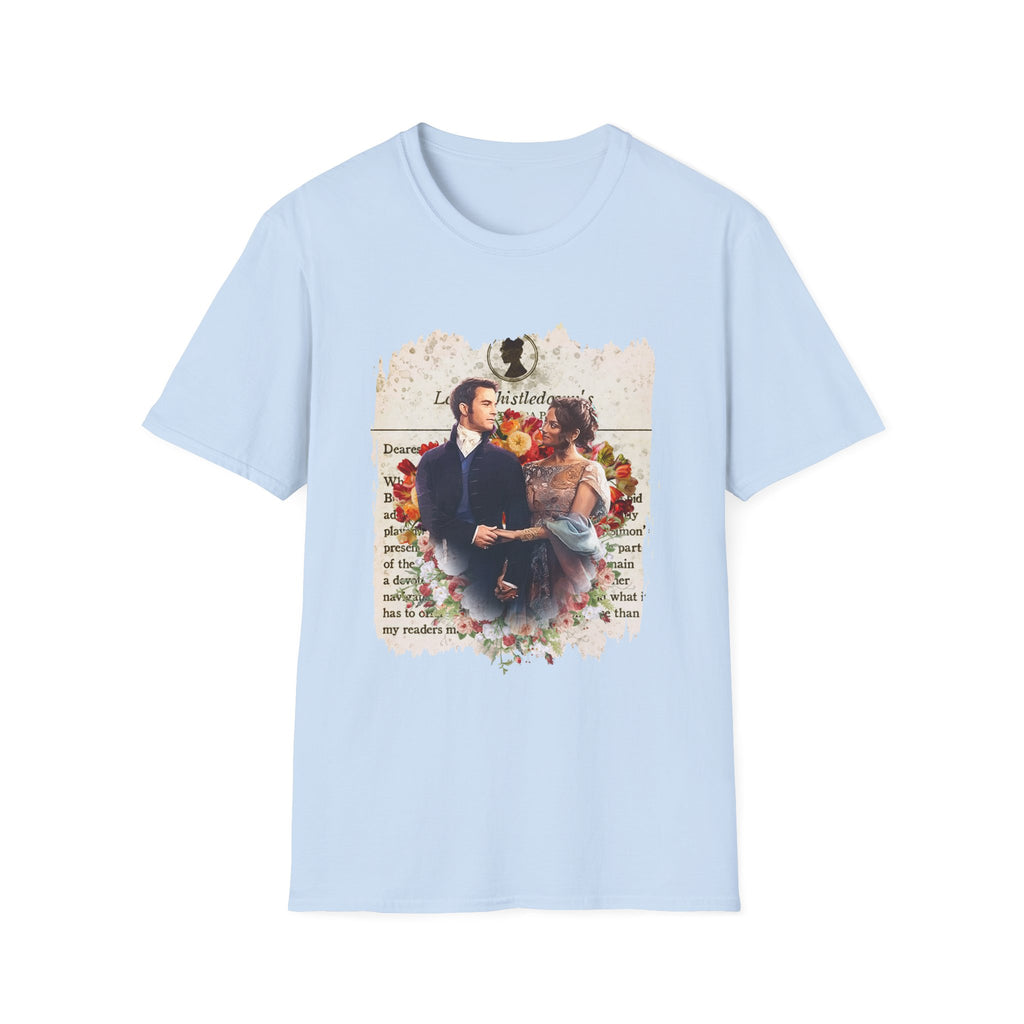 Anthony Bridgerton & Kate Bridgerton Lady Whistledown Society Papers Netflix T-Shirt