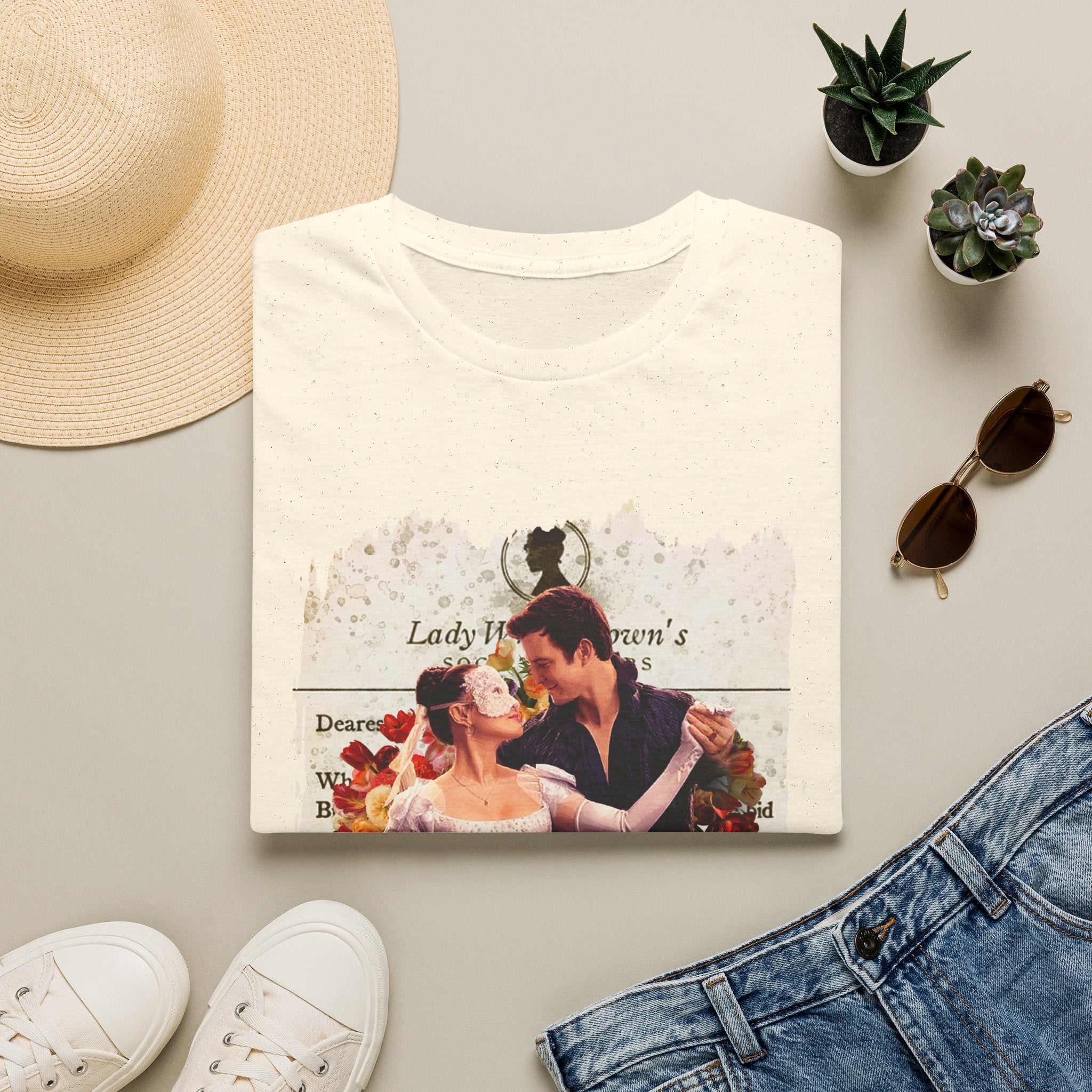 Benedict Bridgerton & Sophie Baek Lady In Silver Lady Whistledown Society Papers Netflix T-Shirt