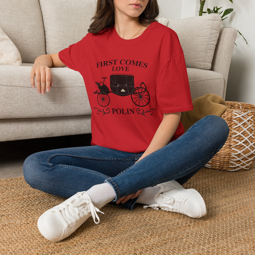First Comes Love Polin Carriage Bridgerton Netflix T-Shirt