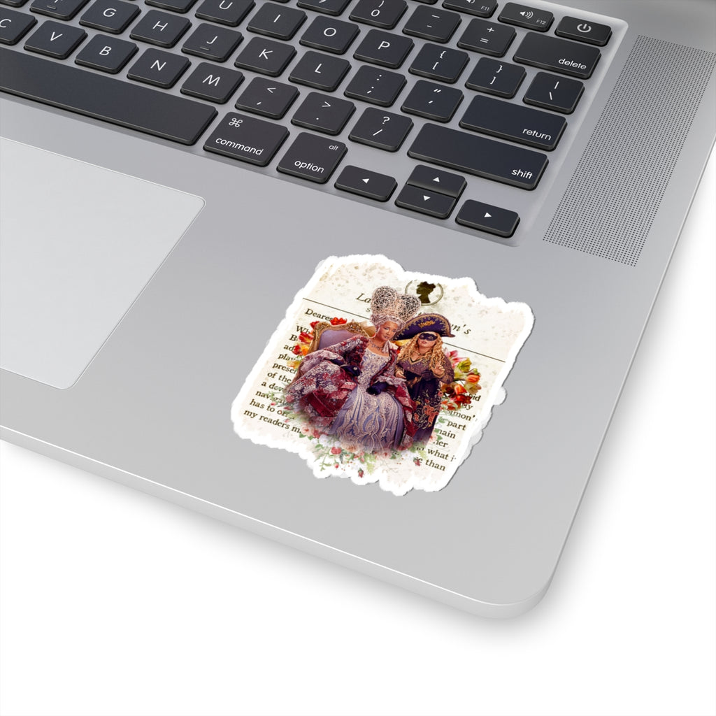 Queen Charlotte & Penelope Bridgerton Lady Whistledown Society Papers Netflix Sticker