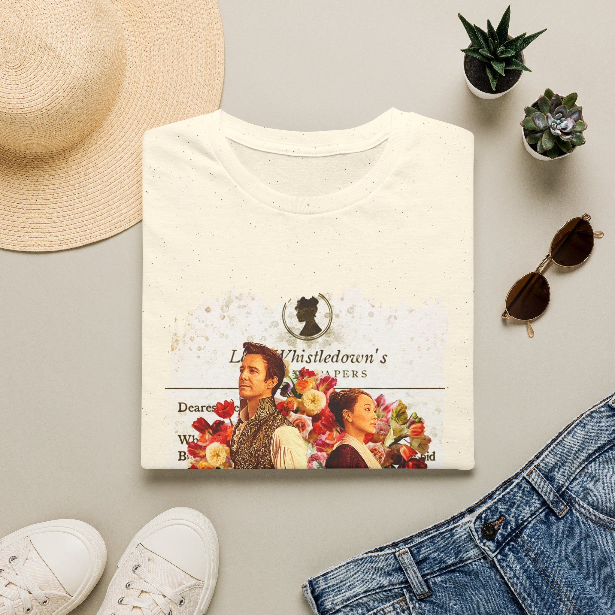 Benedict Bridgerton & Sophie Baek Back To Back Lady Whistledown Society Papers Netflix T-Shirt