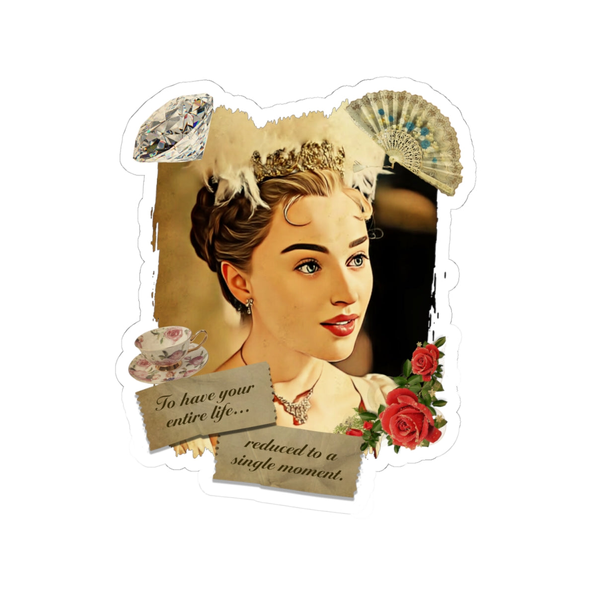To Have Your Entire Life Reduced To A Single Moment Daphne Bridgerton Quote Netflix Sticker