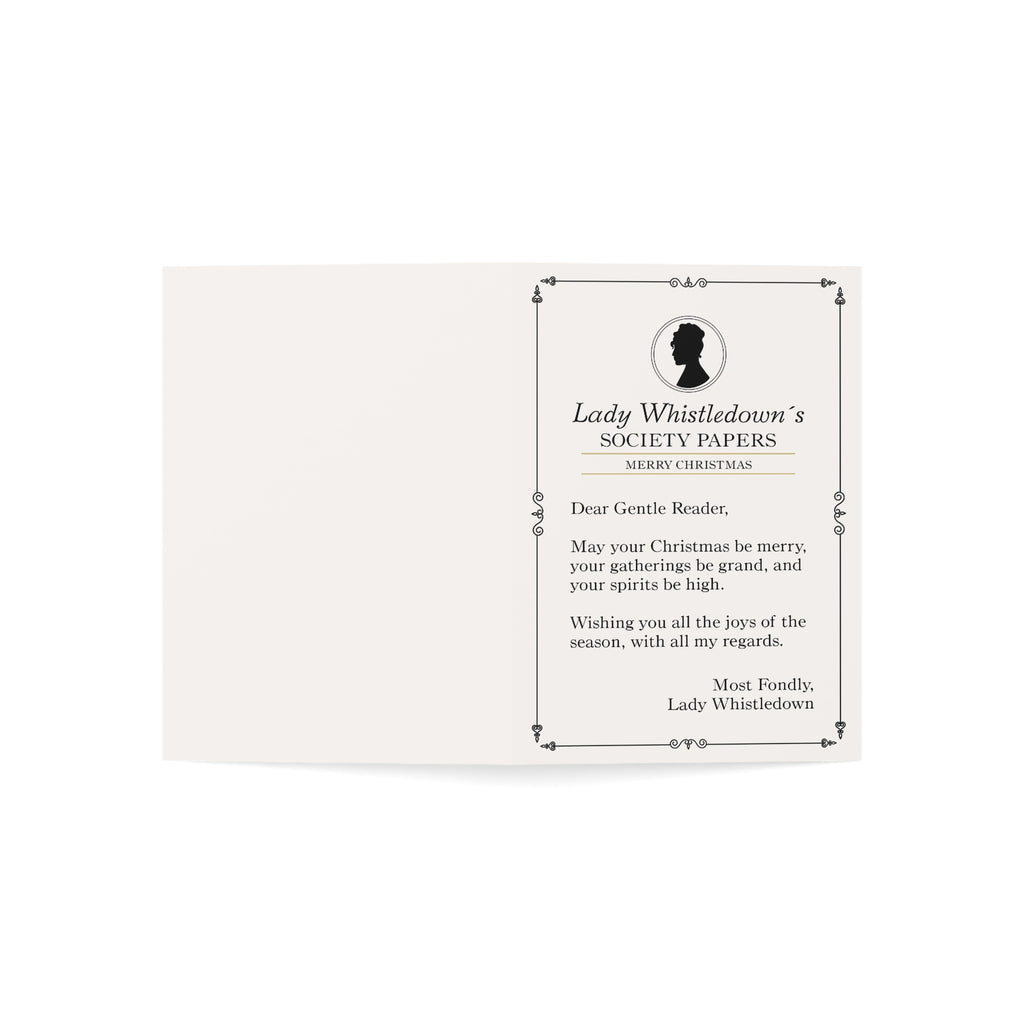 Lady Whistledown Merry Christmas Bridgerton Netflix Greeting Card