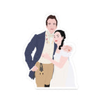 Benedict & Sophie Bridgerton Wedding Pose Netflix Sticker