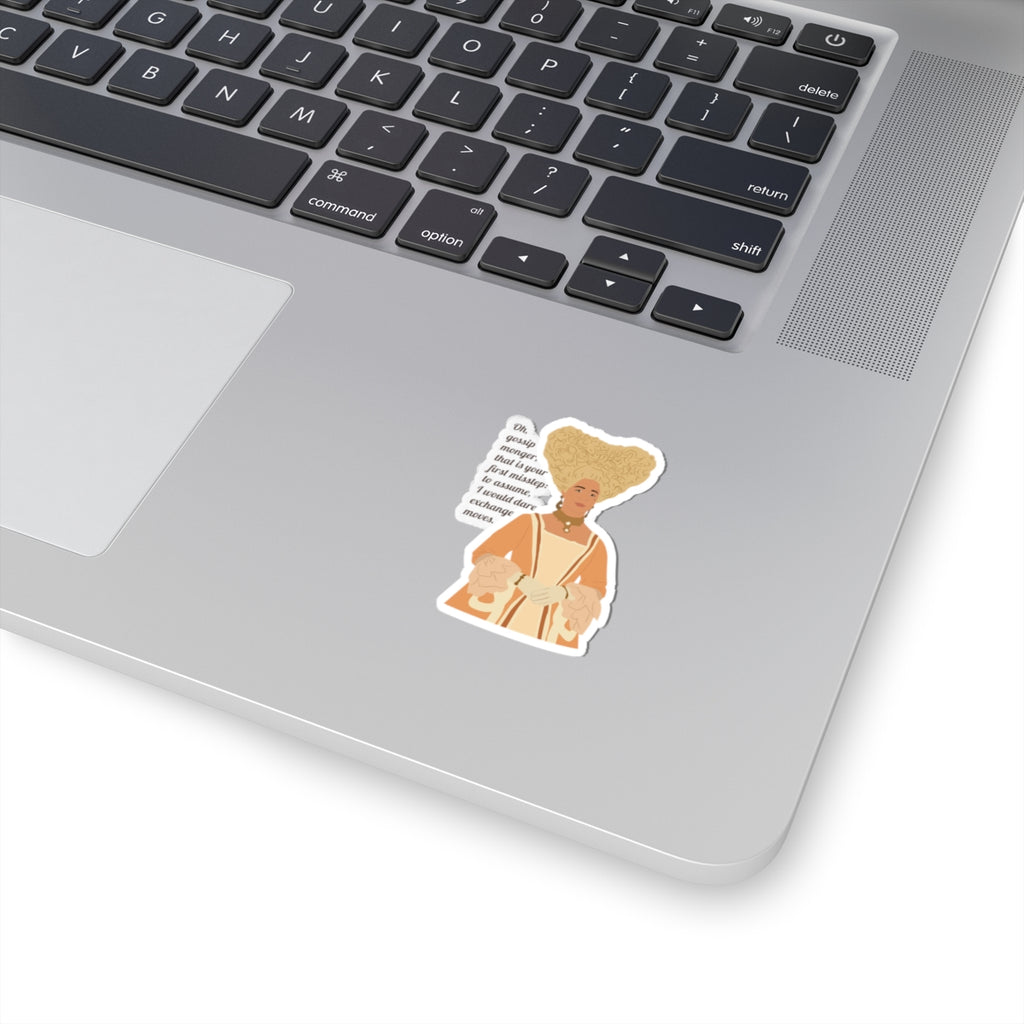 Oh Gossip Monger Queen Charlotte Bridgerton Netflix Sticker