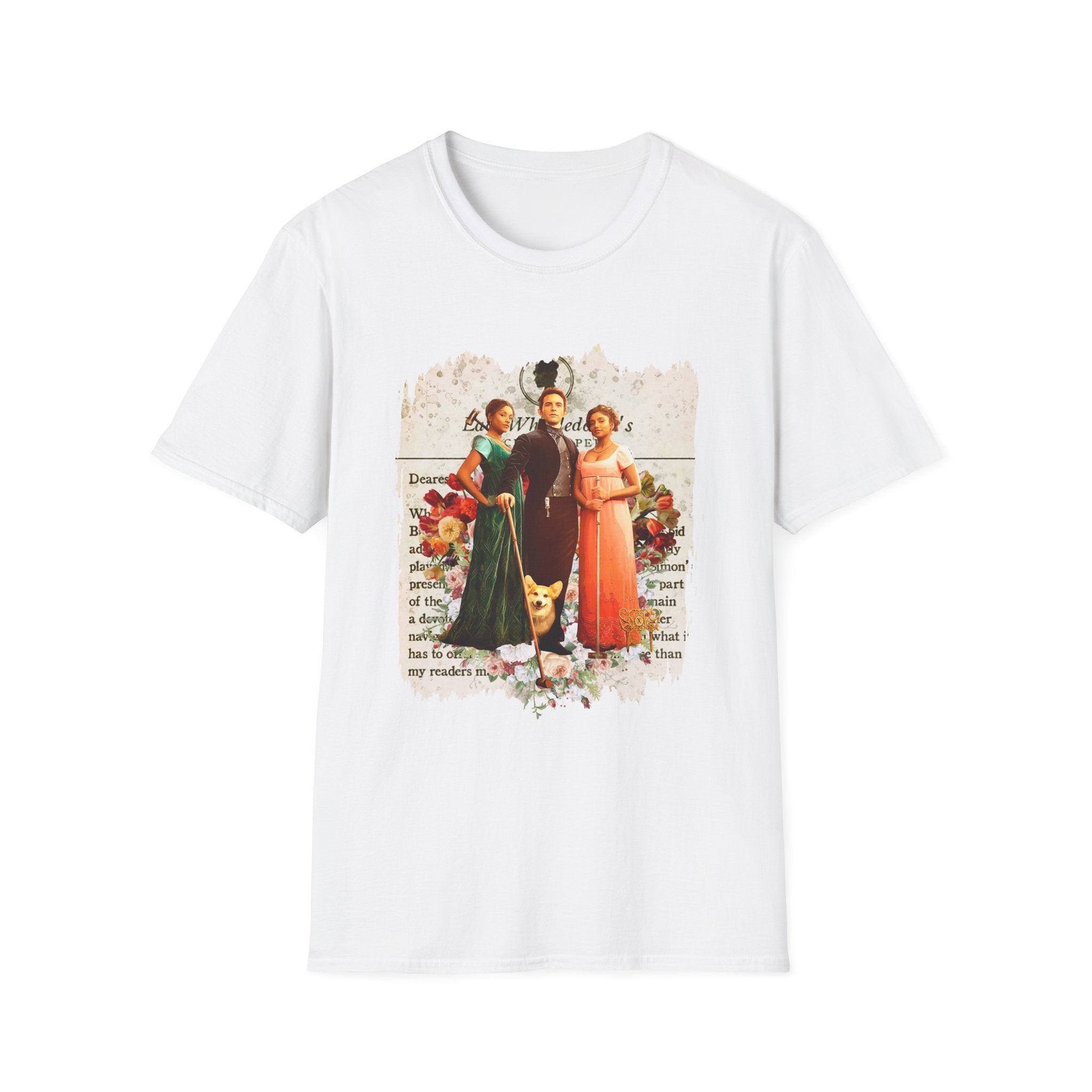 Anthony Bridgerton, Kate & Edwina Sharma & Newton Lady Whistledown Society Papers Netflix T-Shirt