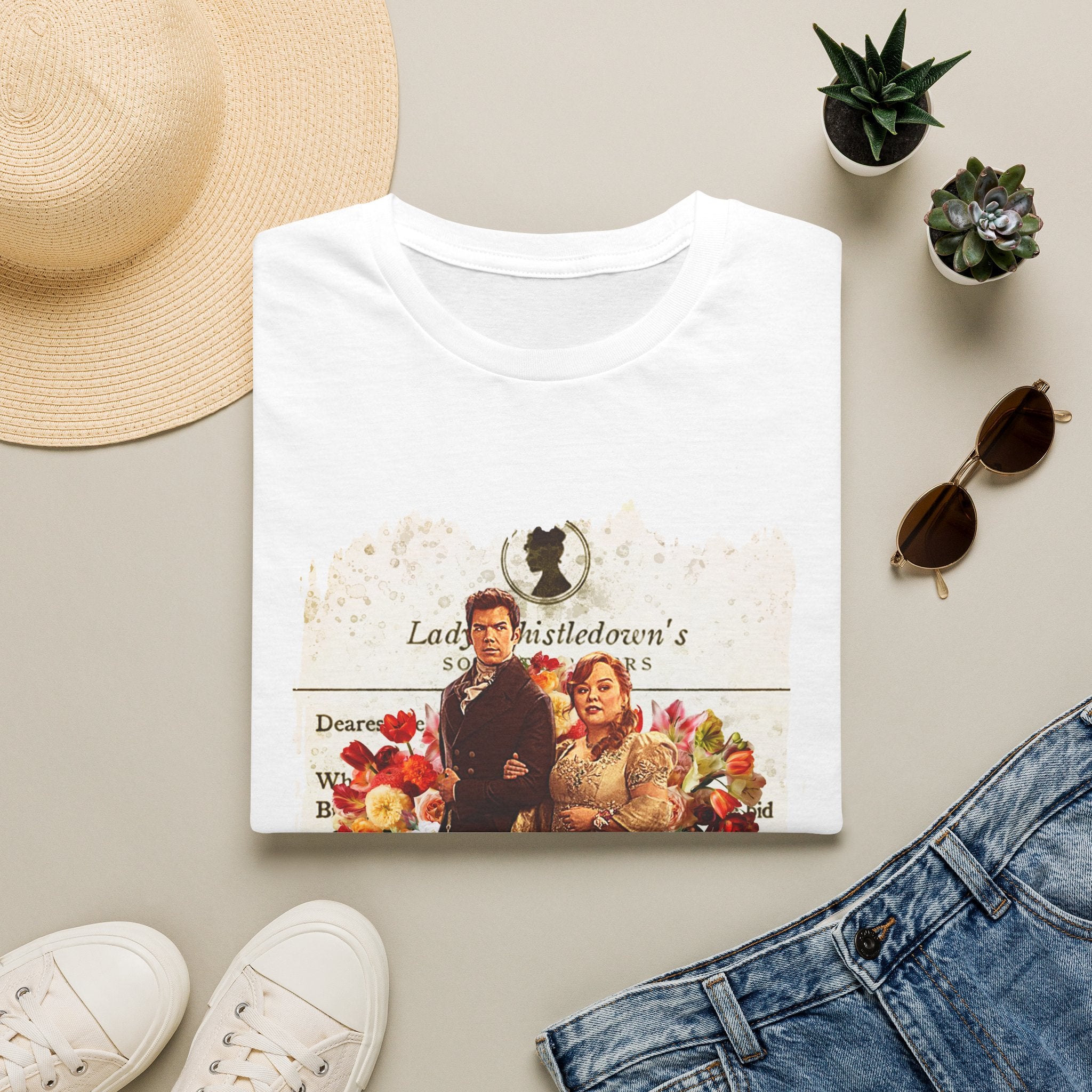 Colin Bridgerton & Penelope Bridgerton Lady Whistledown Society Papers Netflix T-Shirt