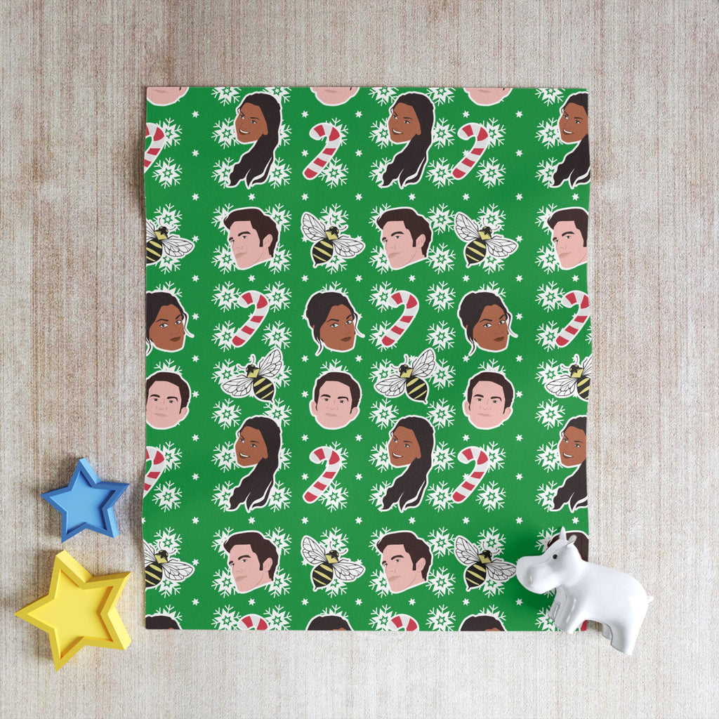 Kanthony Anthony & Kate Christmas Bridgerton Netflix Throw Blanket