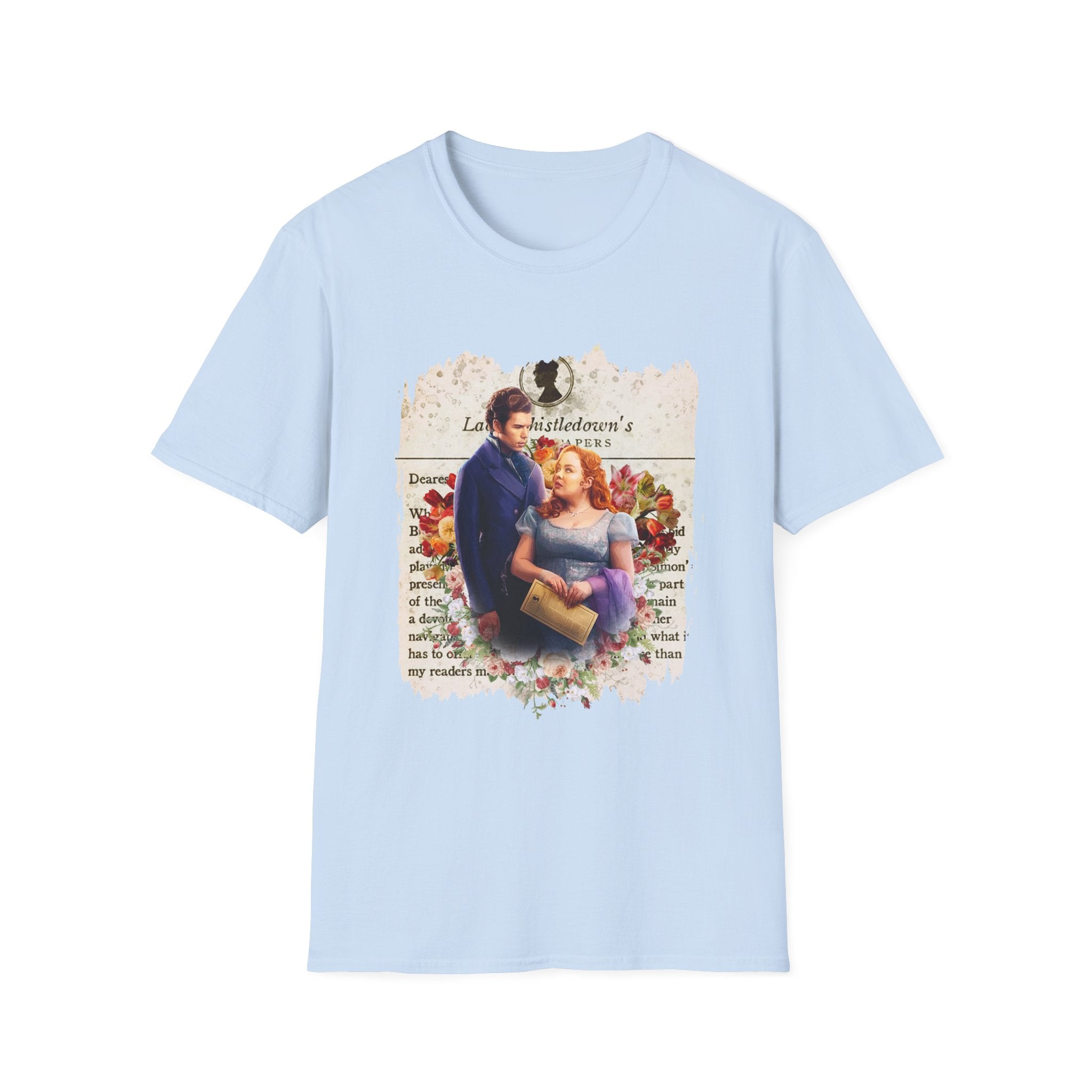 Colin Bridgerton & Penelope Featherington Lady Whistledown Society Papers Netflix T-Shirt