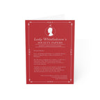 Lady Whistledown Happy Valentine's Day Red Bridgerton Netflix Greeting Card
