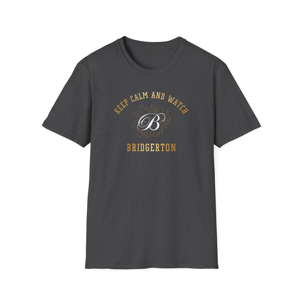Keep Calm And Watch Brigderton Netflix Cute Gold T-Shirt