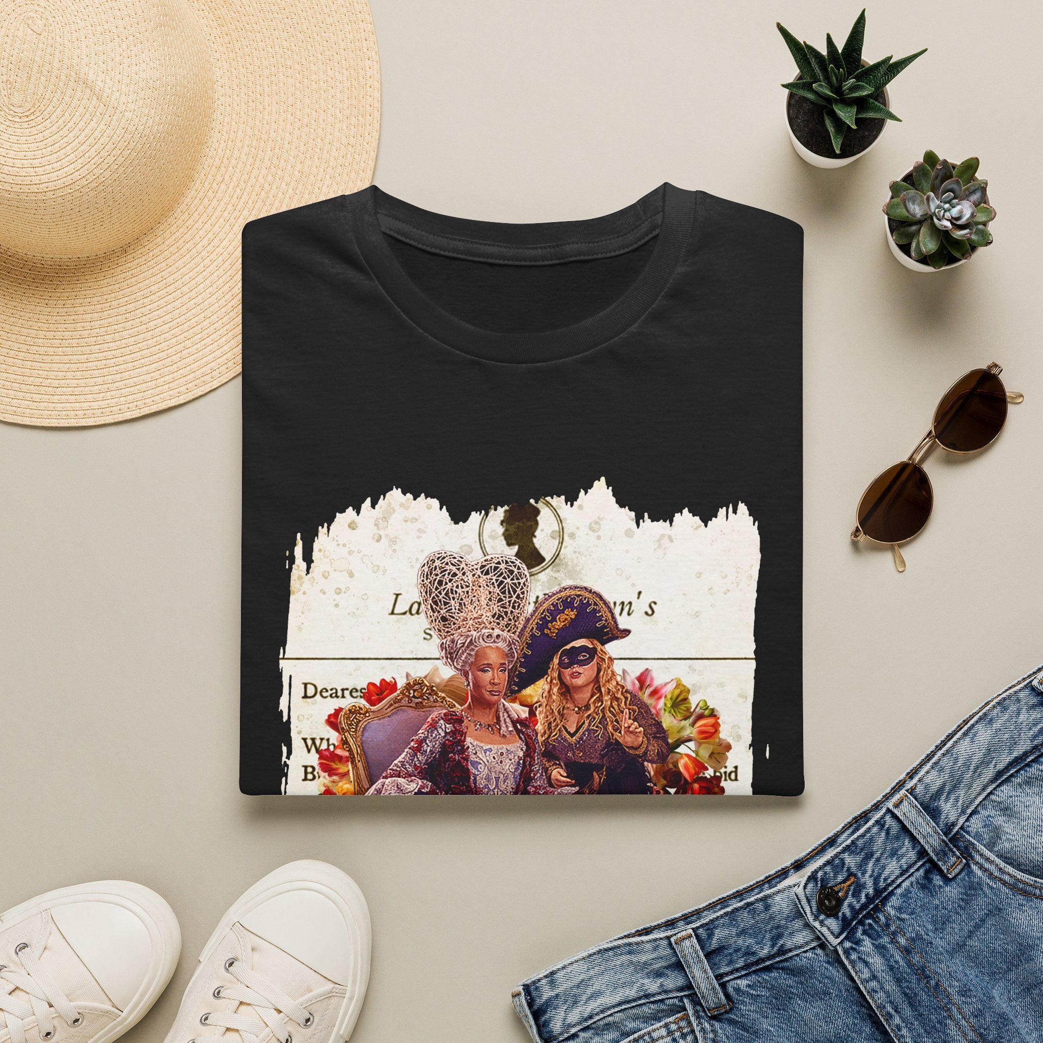 Queen Charlotte & Penelope Bridgerton Lady Whistledown Society Papers Netflix T-Shirt