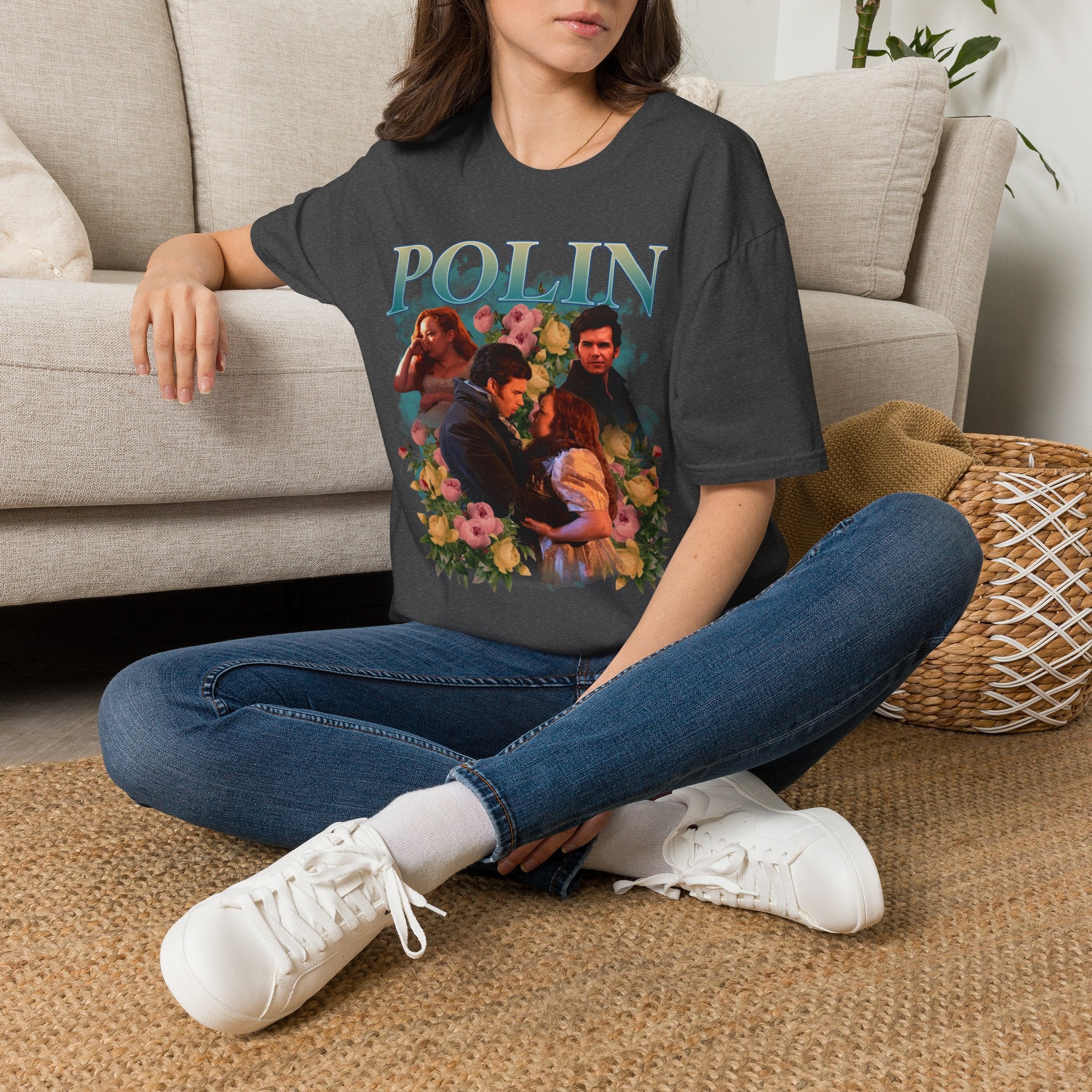 Polin 90's Colin & Penelope Bridgerton Netflix T-Shirt