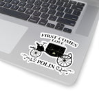 First Comes Love Polin Carriage Bridgerton Netflix Sticker