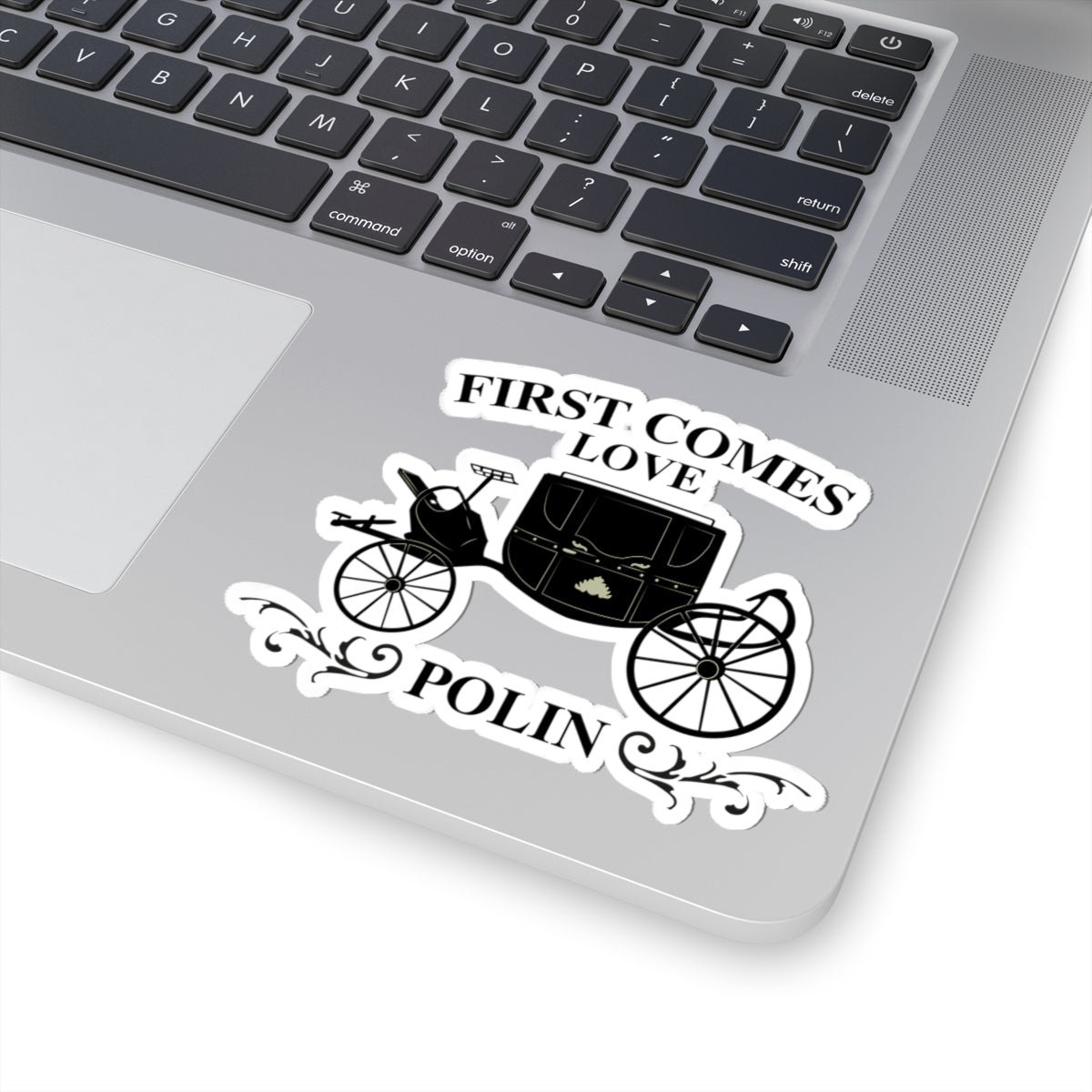 First Comes Love Polin Carriage Bridgerton Netflix Sticker