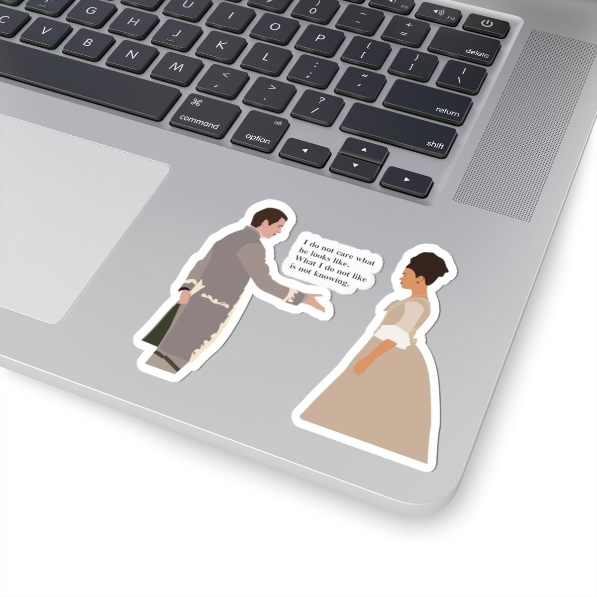 I Do Not Care What He Looks Like Queen Charlotte Bridgerton Sticker