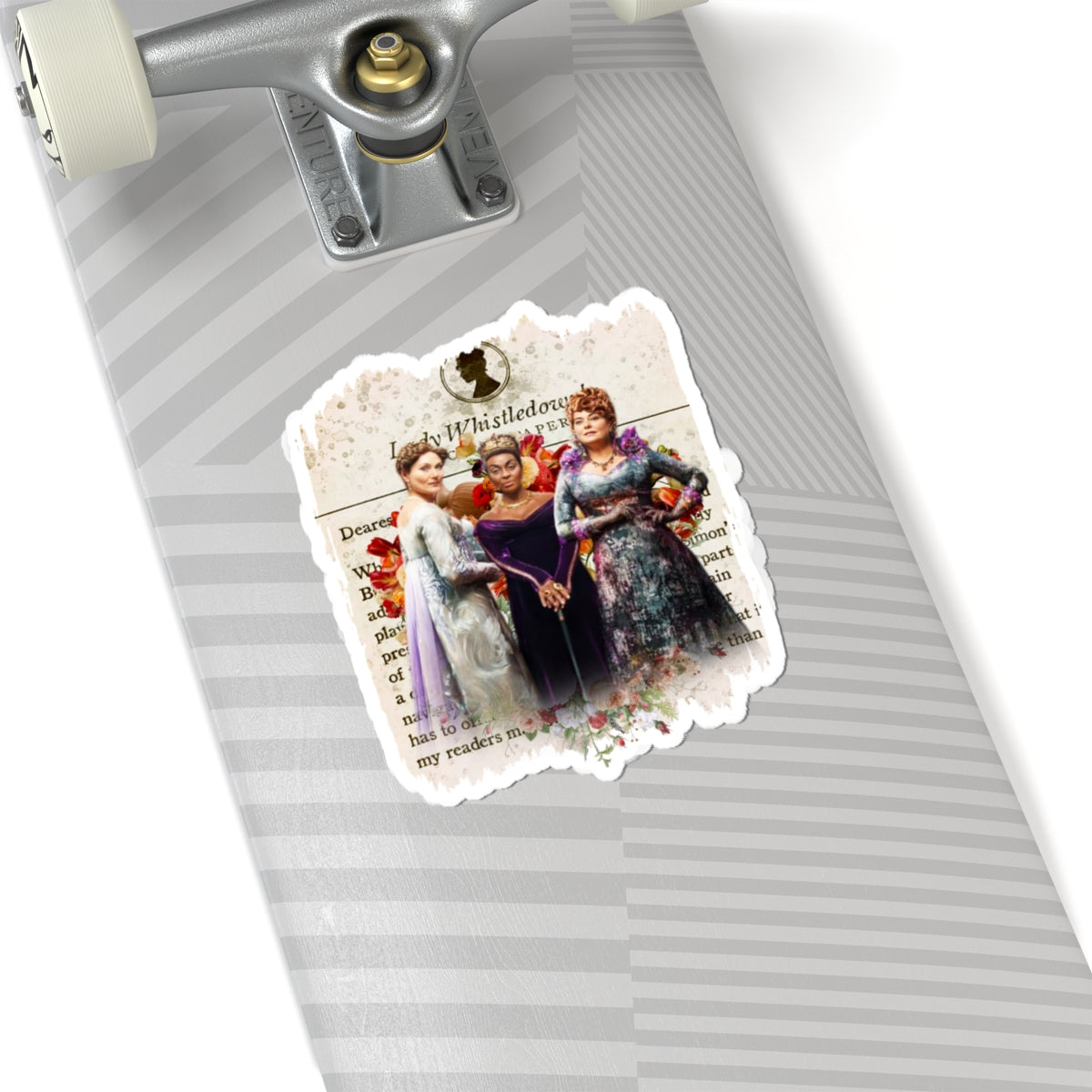 Lady Danbury, Violet Bridgerton, Portia Featherington Lady Whistledown Society Papers Netflix Sticker