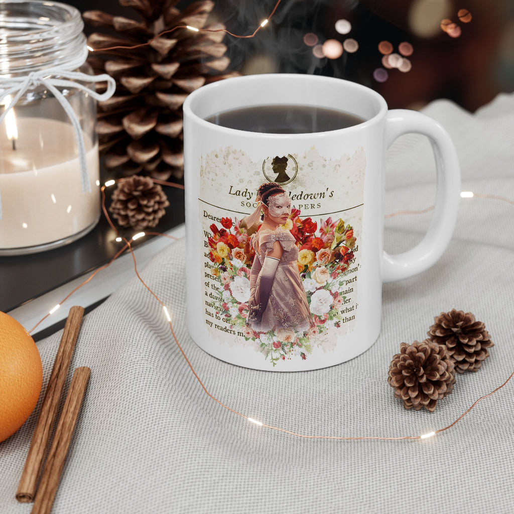 Sophie Baek Lady In Silver Masquerade Ball Lady Whistledown Society Papers Netflix Mug