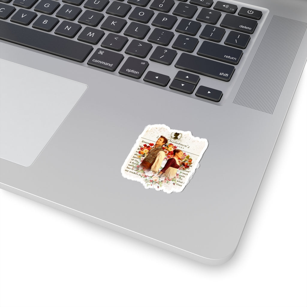 Benedict Bridgerton & Sophie Baek Back To Back Lady Whistledown Society Papers Netflix Sticker