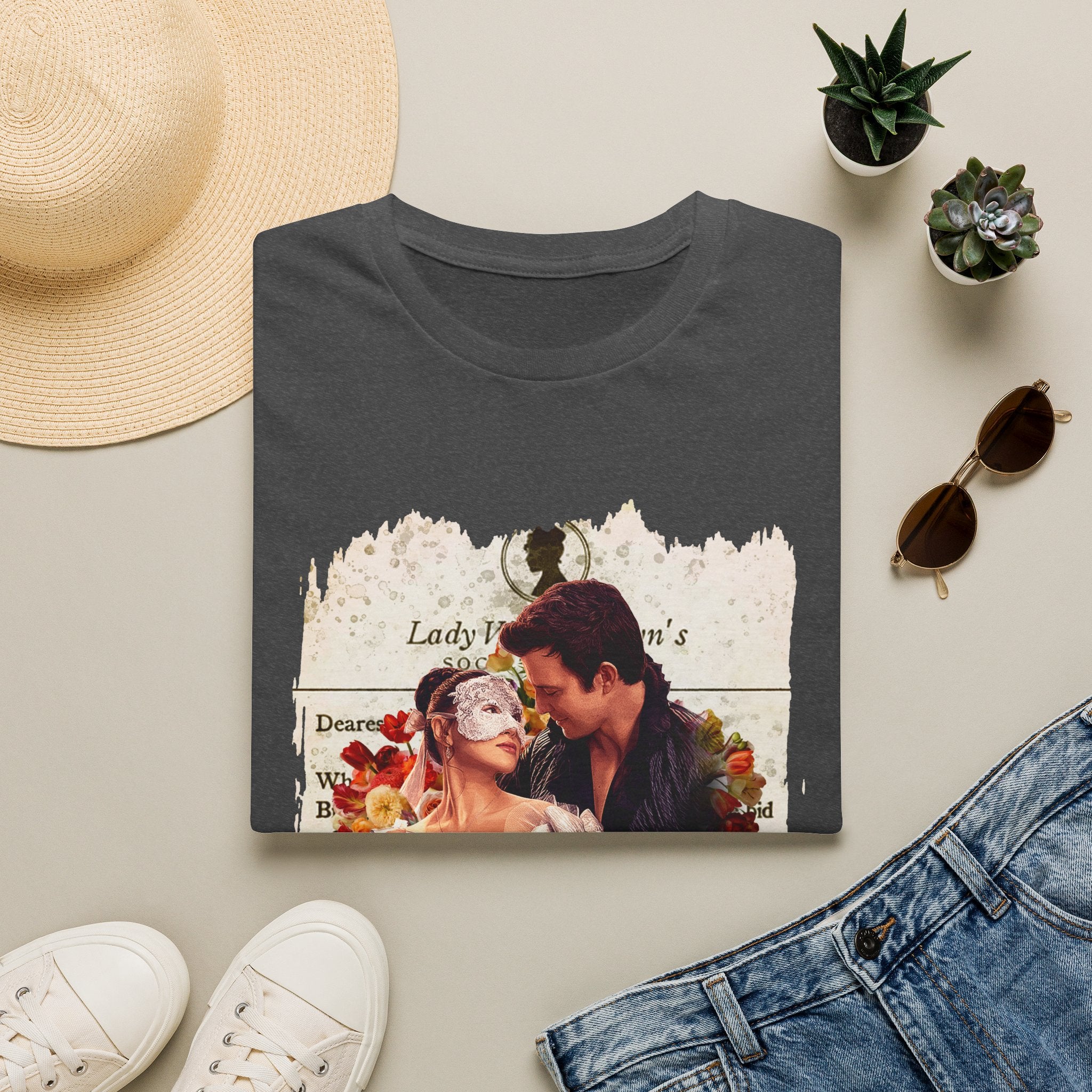 Benedict Bridgerton & The Lady In Silver Sophie Baek Lady Whistledown Society Papers T-Shirt